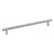 Emtek Carbon Fiber 10" Center-to-Center Bar Cabinet Pull - (Silver/Satin Nickel)