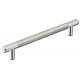 Emtek Carbon Fiber 8" Center-to-Center Bar Cabinet Pull - (Silver/Chrome)