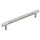 Emtek Carbon Fiber 16" Center-to-Center Bar Cabinet Pull - (Silver/Chrome)