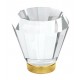 Emtek 1" Brookmont Glass Cabinet Knob - (Satin Brass)