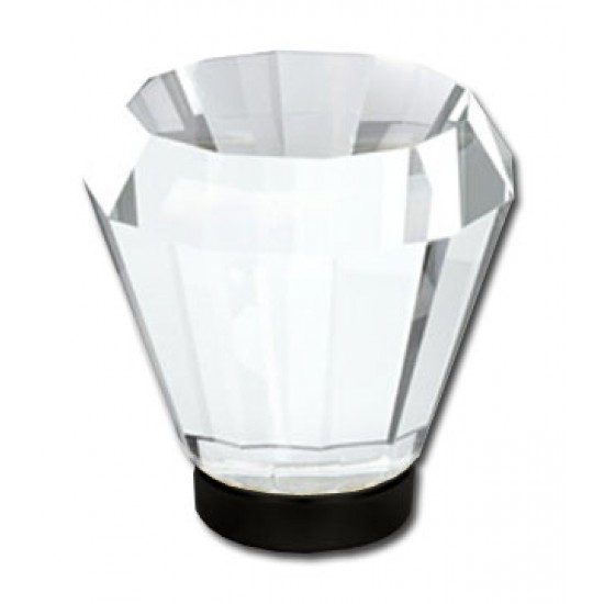 Emtek 1" Brookmont Glass Cabinet Knob - (Flat Black)
