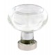 Emtek 1-3/4" Georgetown Glass Cabinet Knob - (Polished Nickel)