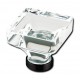 Emtek 1-3/8" Lido Glass Cabinet Knob - (Flat Black)