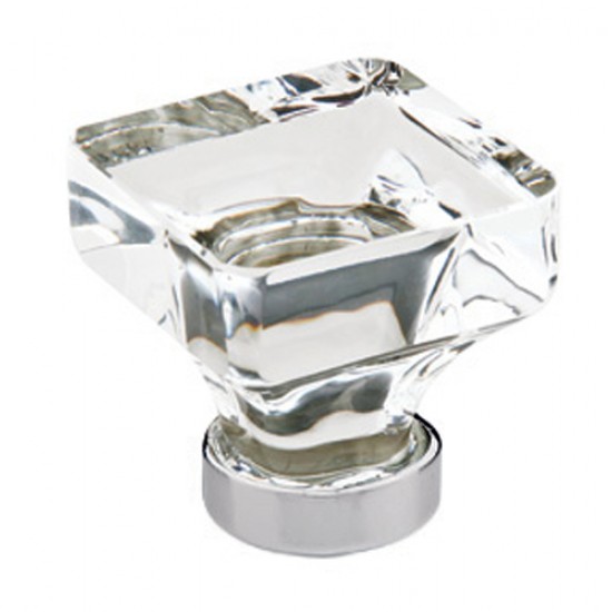 Emtek 1-5/8" Lido Crystal Cabinet Knob - (Polished Chrome)