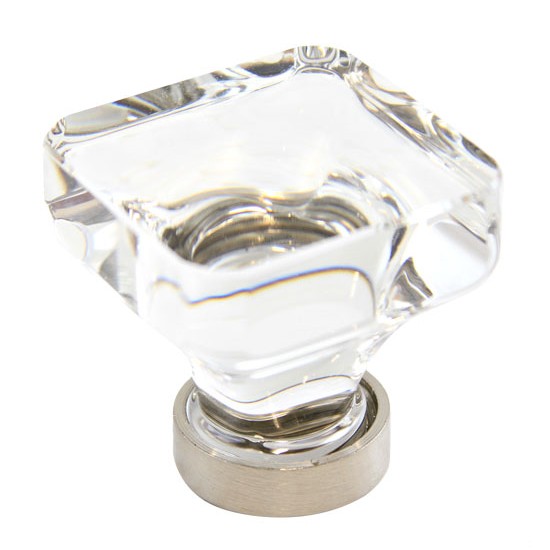 Emtek 1-3/8" Lido Crystal Cabinet Knob - (Satin Nickel)