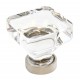 Emtek 1-3/8" Lido Glass Cabinet Knob - (Satin Nickel)