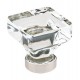 Emtek 1-5/8" Lido Glass Cabinet Knob - (Polished Nickel)