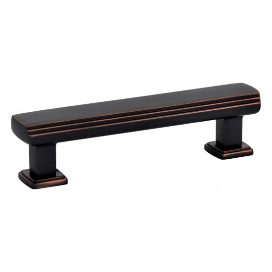 Emtek Art Deco 3-1/2" Center-to-Center Art Deco Cabinet Pull (Oil Rubbed Bronze)