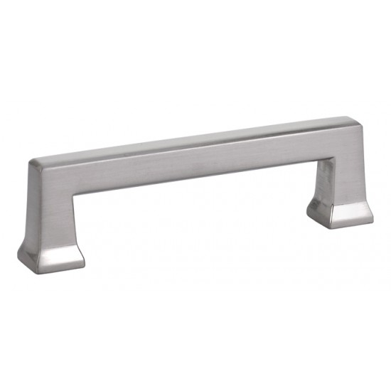 Emtek Art Deco 3-1/2" Center-to-Center Alexander Cabinet Pull (Satin Nickel)