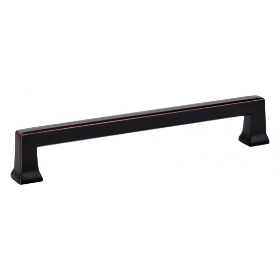 Emtek Art Deco 6" Center-to-Center Alexander Cabinet Pull (Oil Rubbed Bronze)