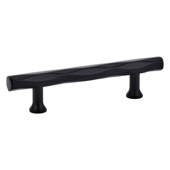 Emtek Art Deco 3-1/2" Center-to-Center Tribeca Cabinet Pull (Flat Black)