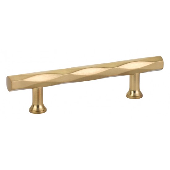 Emtek Art Deco 3-1/2" c.c. Tribeca Cabinet Pull (Satin Brass)