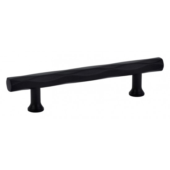 Emtek Art Deco 4" Center-to-Center Tribeca Cabinet Pull (Flat Black)