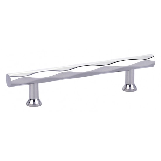 Emtek Art Deco 4" Center-to-Center Tribeca Cabinet Pull (Polished Chrome)