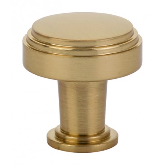 Emtek Art Deco 1-1/4" Newport Cabinet Knob (Satin Brass)