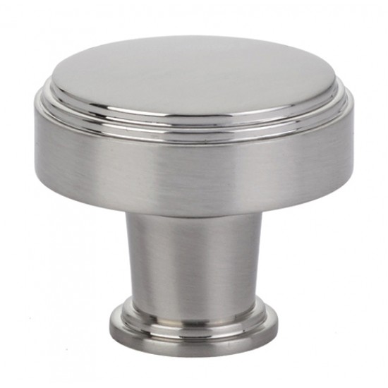 Emtek Art Deco 1-5/8" Newport Cabinet Knob (Satin Nickel)