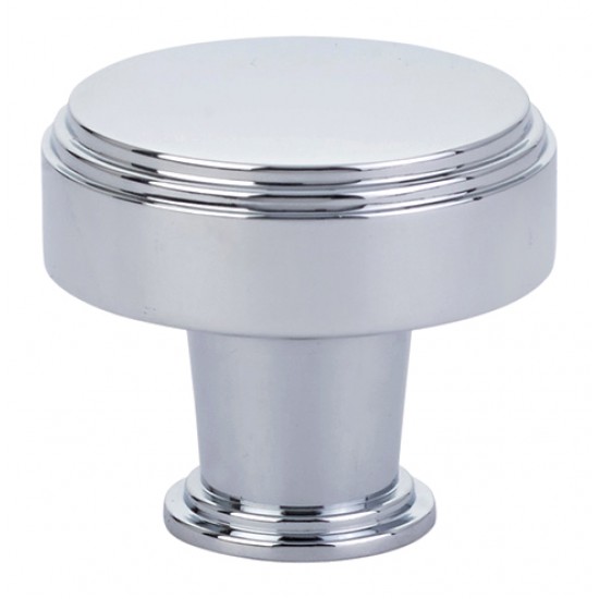 Emtek Art Deco 1-5/8" Newport Cabinet Knob (Polished Chrome)