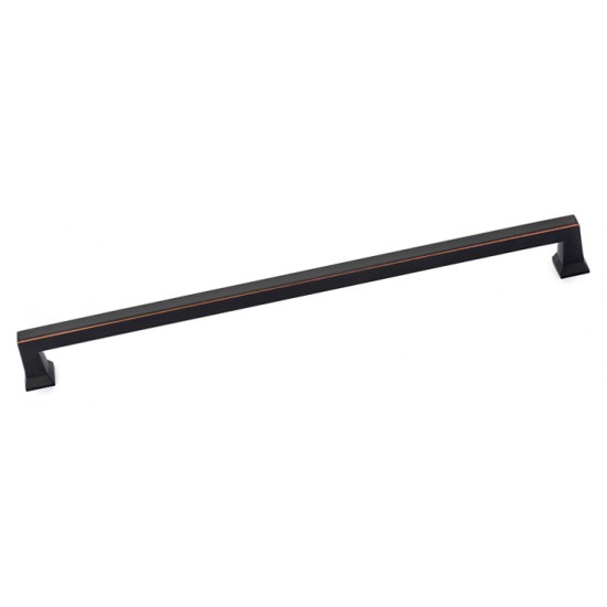 Emtek Art Deco 18" Center-to-Center Alexander Appliance Pull (Oil Rubbed Bronze)