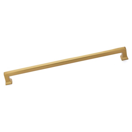 Emtek Art Deco 18" Center-to-Center Alexander Appliance Pull (Satin Brass)