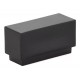 Emtek Urban Modern 1" c.c. Cinder Cabinet Knob (Flat Black)