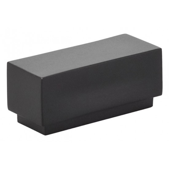 Emtek Urban Modern 1" Center-to-Center Cinder Cabinet Knob (Flat Black)