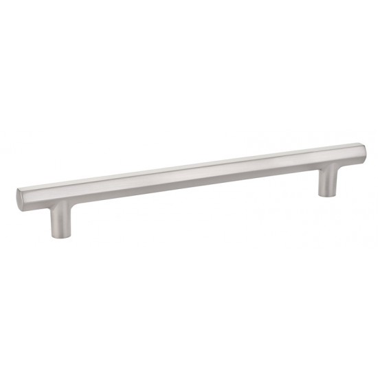 Emtek Urban Modern 8" Center-to-Center Hex Cabinet Pull (Satin Nickel)