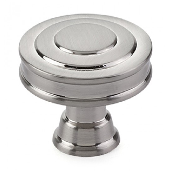 Emtek Transitional Heritage 1-5/8" Glendon Cabinet Knob (Satin Nickel)