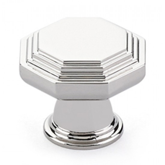 Emtek Transitional Heritage 1-1/4" Midvale Cabinet Knob (Polished Nickel)