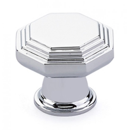 Emtek Transitional Heritage 1-1/4" Midvale Cabinet Knob (Polished Chrome)