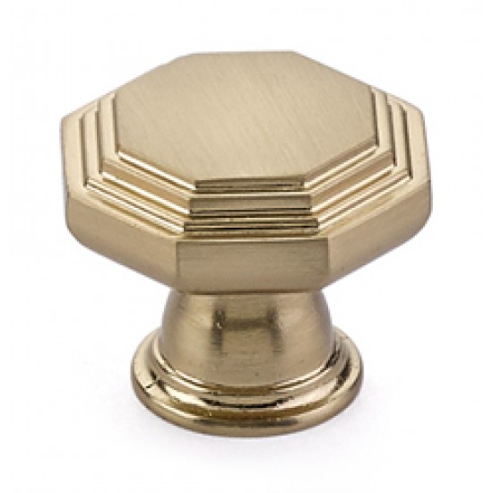 Emtek Transitional Heritage 1-1/4" Midvale Cabinet Knob (Satin Brass)