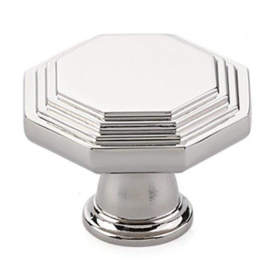 Emtek Transitional Heritage 1-3/4" Midvale Cabinet Knob (Polished Nickel)