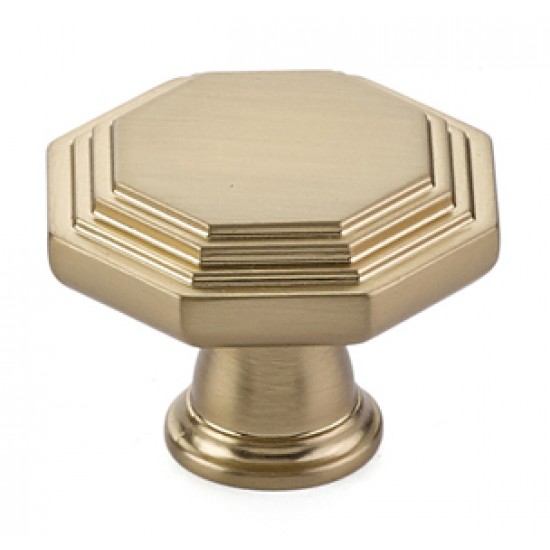 Emtek Transitional Heritage 1-3/4" Midvale Cabinet Knob (Satin Brass)