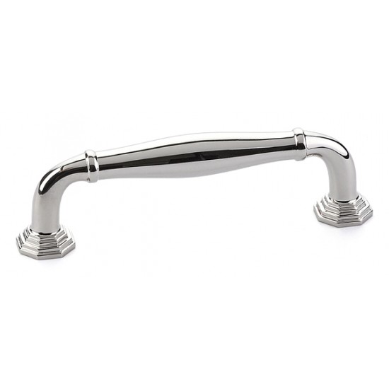 Emtek Transitional Heritage 3-1/2" c.c. Blythe Cabinet Pull (Polished Nickel)