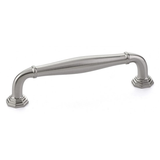 Emtek Transitional Heritage 4" Center-to-Center Blythe Cabinet Pull (Satin Nickel)