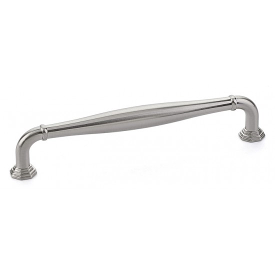 Emtek Transitional Heritage 6" Center-to-Center Blythe Cabinet Pull (Satin Nickel)