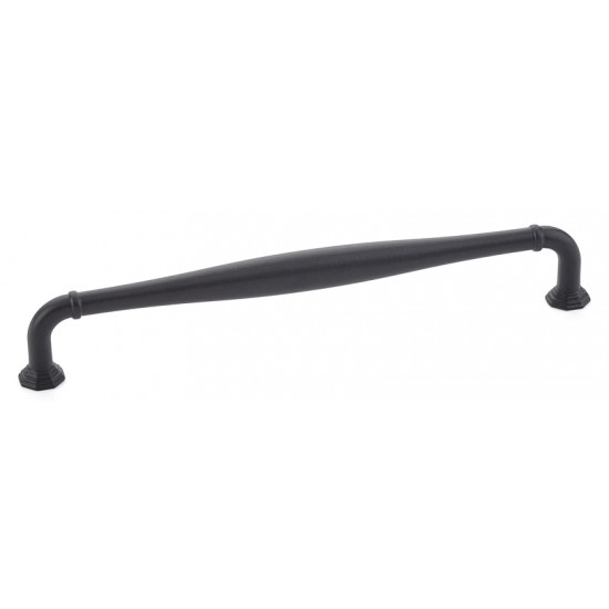 Emtek Transitional Heritage 8" Center-to-Center Blythe Cabinet Pull (Flat Black)