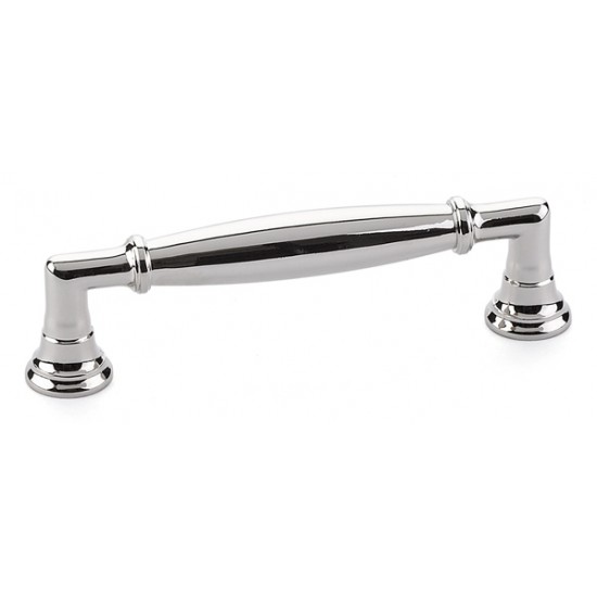 Emtek Transitional Heritage 3-1/2" Center-to-Center Westwood Cabinet Pull (Polished Nickel)