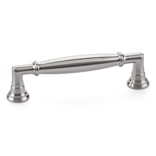 Emtek Transitional Heritage 3-1/2" Center-to-Center Westwood Cabinet Pull (Satin Nickel)