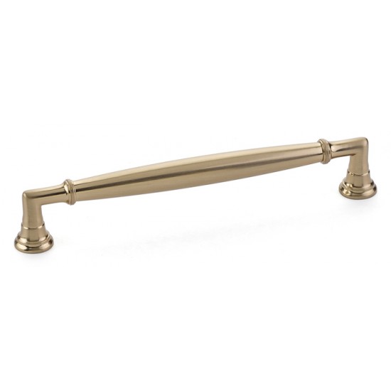 Emtek Transitional Heritage 6" Center-to-Center Westwood Cabinet Pull (Satin Brass)