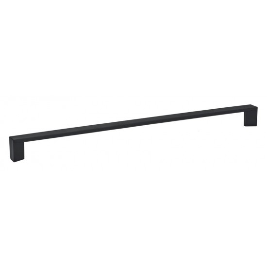 Emtek Contemporary 12" c.c. Trinity Cabinet Pull (Flat Black)