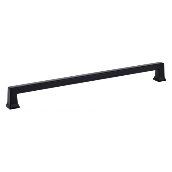 Emtek Art Deco 10" Center-to-Center Alexander Cabinet Pull (Flat Black)