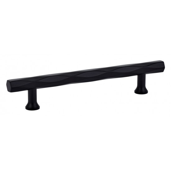 Emtek Art Deco 5" (128mm) Center-to-Center Tribeca Cabinet Pull (Flat Black)