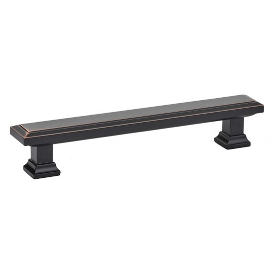 Emtek Geometric 5" (128mm) Center-to-Center Rectangular Pull (Oil Rubbed Bronze)