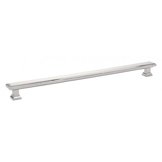 Emtek Geometric 12" Center-to-Center Rectangular Pull (Polished Nickel)