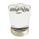 Emtek 1-1/4" Forza Glass Cabinet Knob - (Polished Nickel)