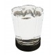 Emtek 1-1/4" Forza Glass Cabinet Knob - (Flat Black)