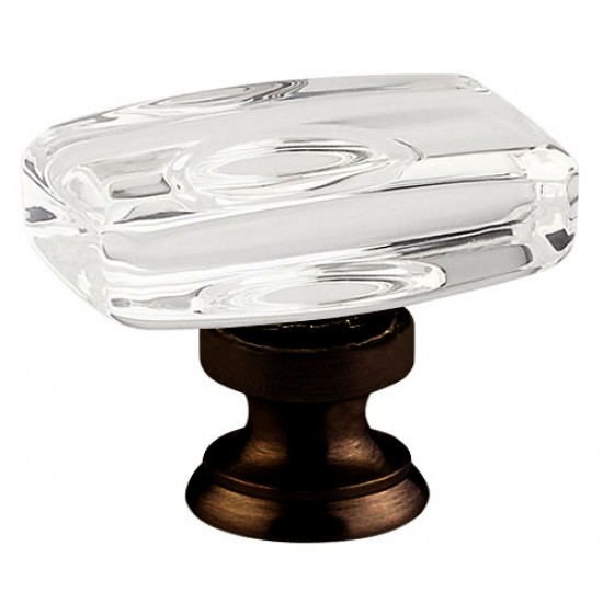 Emtek 1-5/8" Windsor Glass Cabinet Knob - (Oil Rubbed Bronze)