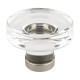 Emtek 1-3/4" Grayson Glass Cabinet Knob - (Satin Nickel)