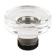 Emtek 1-3/4" Grayson Glass Cabinet Knob - (Flat Black)