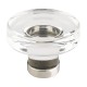 Emtek 1-3/4" Grayson Glass Cabinet Knob - (Polished Chrome)